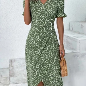 Floral Wallet Dress | Cotton | Elegant and Lightweight