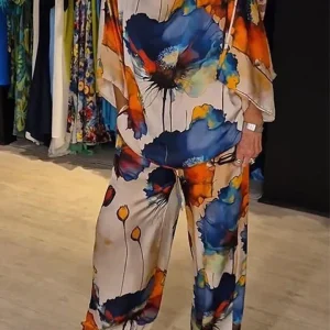 Ensemble Fluide | Aquarelle Florale | Élégance et Créativité