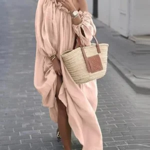 Robe Longue Asymétrique | Lin | Chic & Aérienne