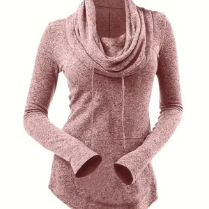 Pull à Col Drapé | Doux et Confortable | Style Élégant