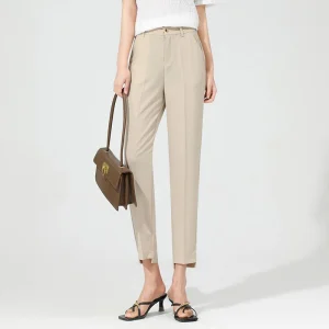 Structured Elegance Pants | High Waist and Cigarette Cut