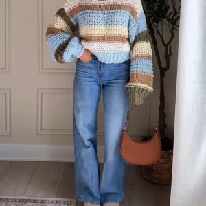 Pull Maille Rayé | Coton | Doux & Tendance