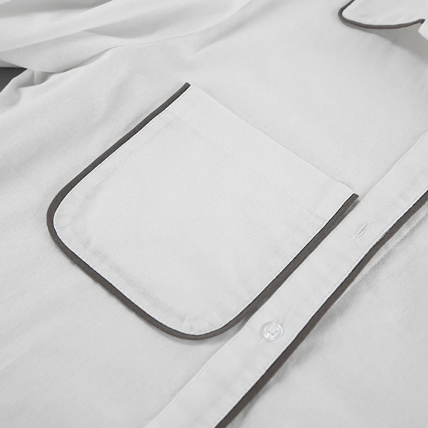 Ensemble Blanc Contrasté | Coton | Élégant et Minimaliste – Image 8