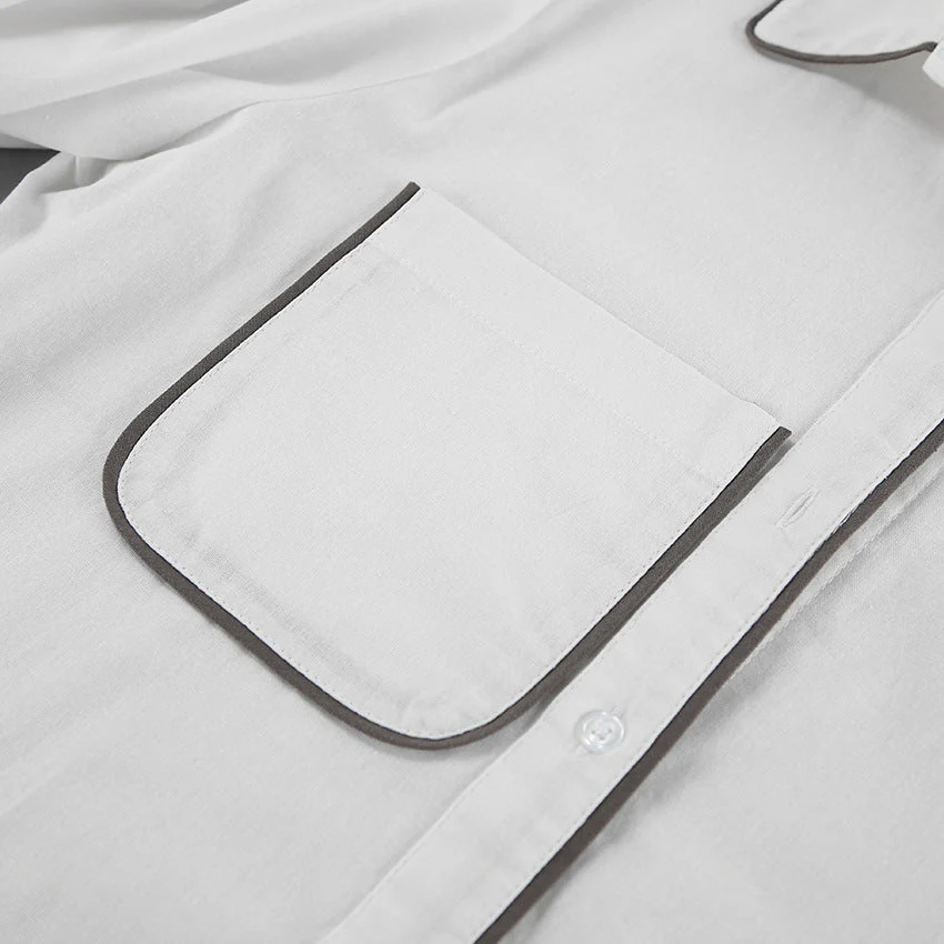 Ensemble Chic Blanc | Élégance Structurée & Détails Contrastés – Image 8