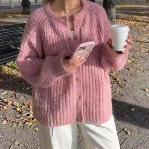 Nuage Douillet | Soft Large Knit Vest with Buttons