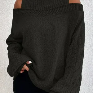 Emma - Pull Épaules Dénudées | Élégant & Confortable | Tricot Doux