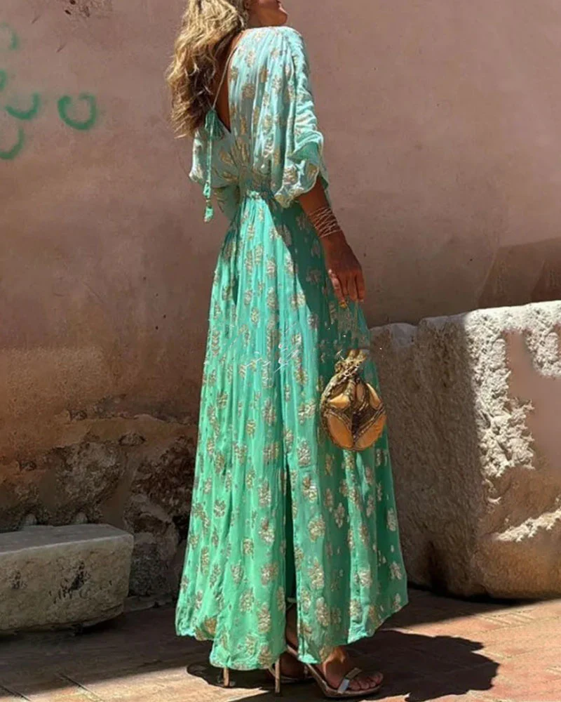 Robe Longue Dégradée | Viscose | Bohème Chic & Fluide – Image 7