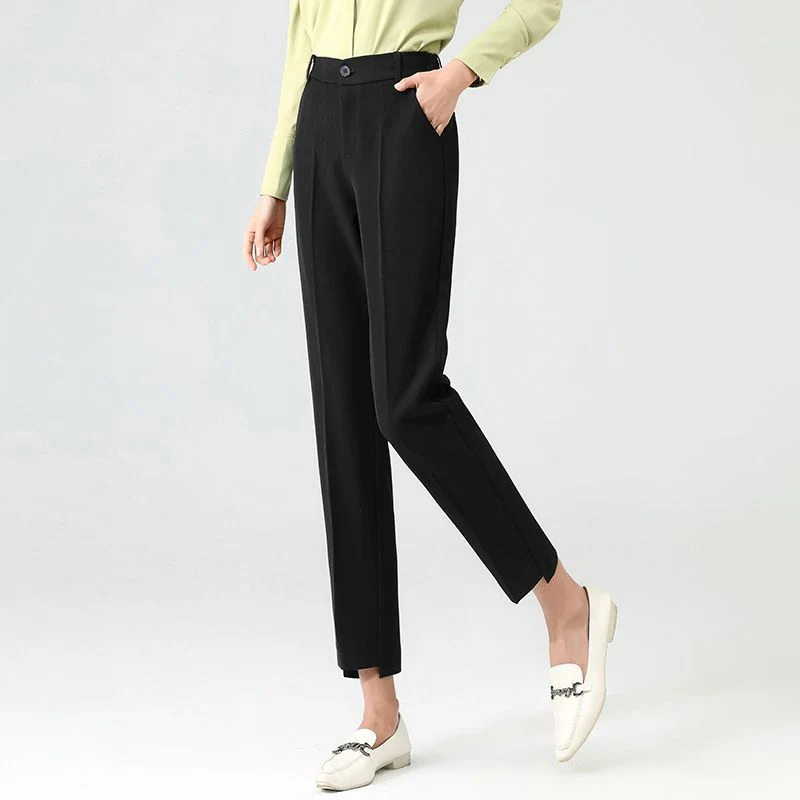 Structured Elegance Pants | High Waist and Cigarette Cut – Image 3