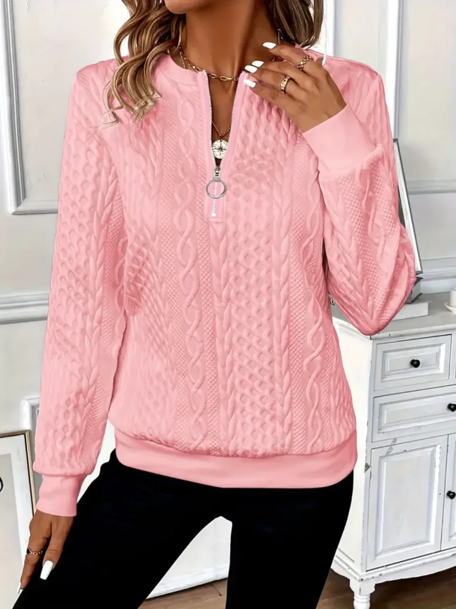 Pull Fermeture à Demi Zippée Pour Femme | Chaud – Image 5