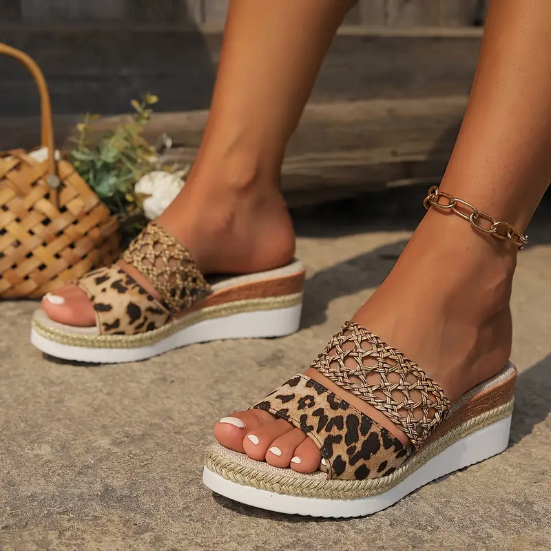 Leopard Compensated Sandals | Bold Summer Style – Image 5