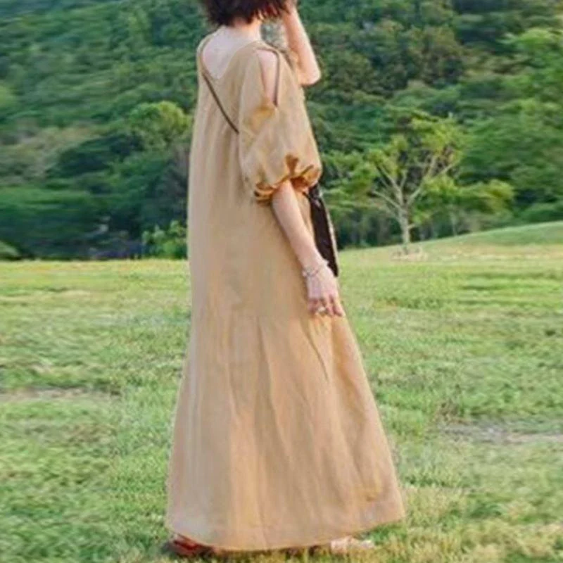 Robe Longue | Lin | Minimaliste et Confortable – Image 5