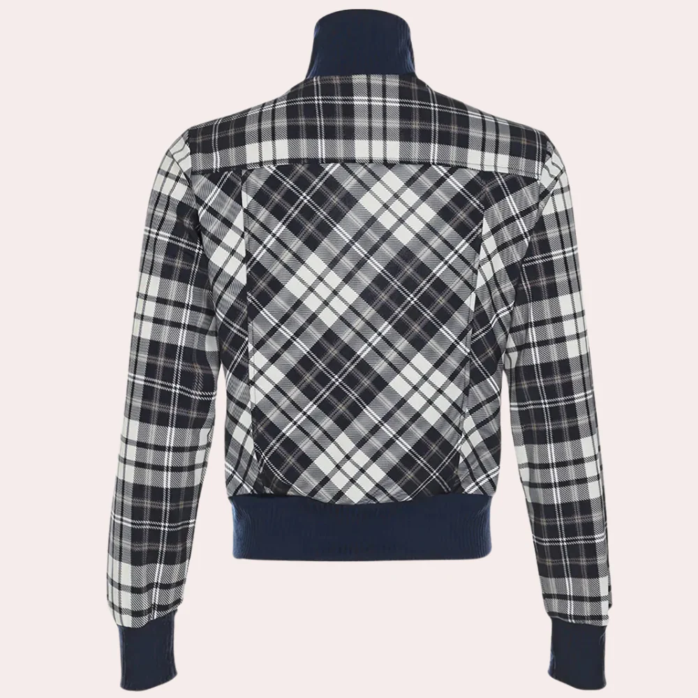 Short Checked Jacket | Cotton | Urban and Retro Style – Image 5