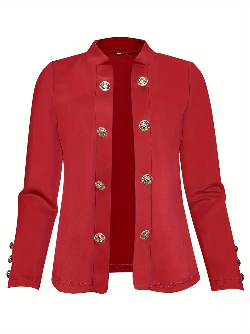 Structured Blazer with Gold Buttons | Sophisticated and Chic – Image 7