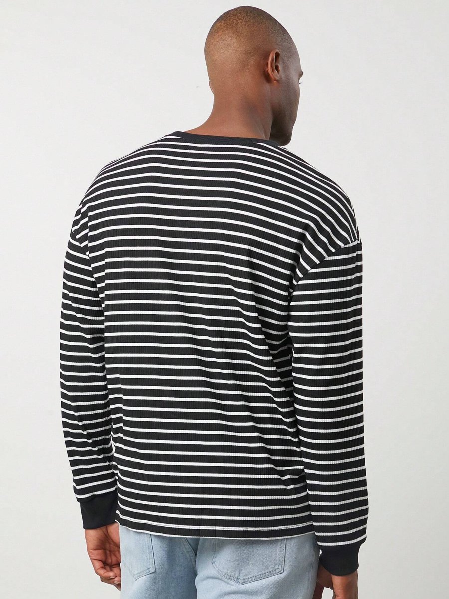 Gabriel - T-Shirt Manches Longues Rayé | Coton | Décontracté & Tendance – Image 4