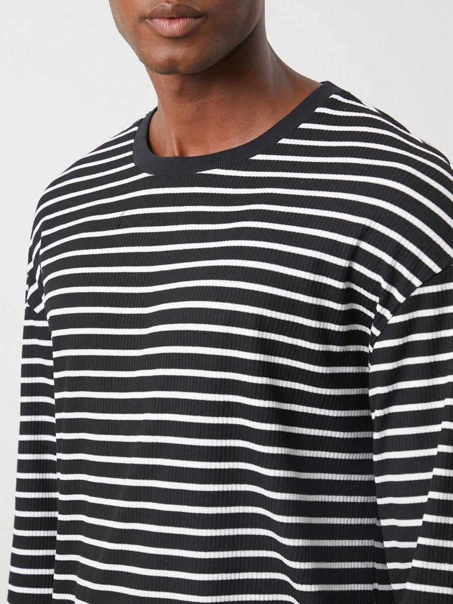 Gabriel - T-Shirt Manches Longues Rayé | Coton | Décontracté & Tendance – Image 6