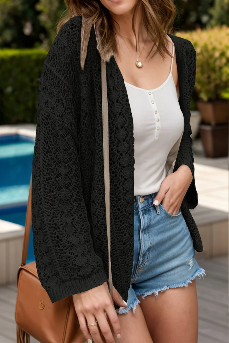 Sienna - Cardigan Crochet Ajouré | Léger & Bohème – Image 8