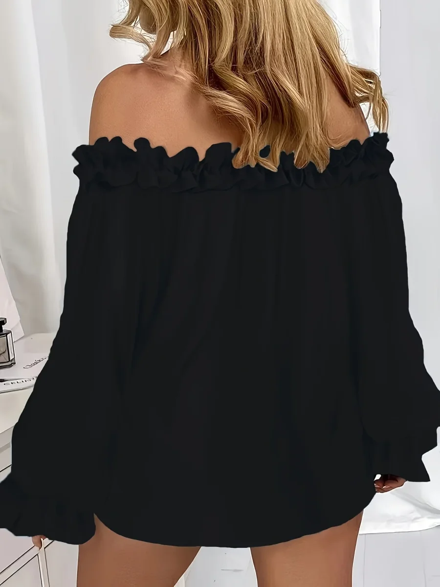 Ruffled Shoulder Blouse | Elegant and Airy – Image 5