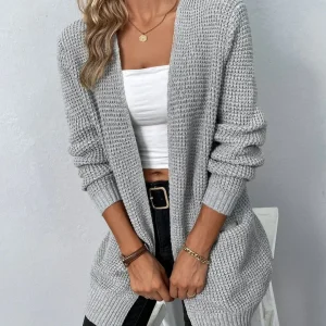 Cardigan Tricot Douillet Pour Femme | Chaud