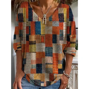 Haut Patchwork | Décontracté | Coloré et Confortable