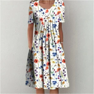 Robe d'été Fleuri Pour Femme | Midi