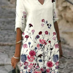 Robe d'été Fleurie Pour Femme | Midi