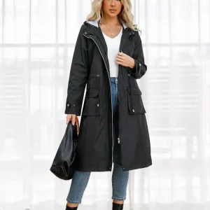 Manteau Coupe-Vent Pour Femme | Avec Capuche