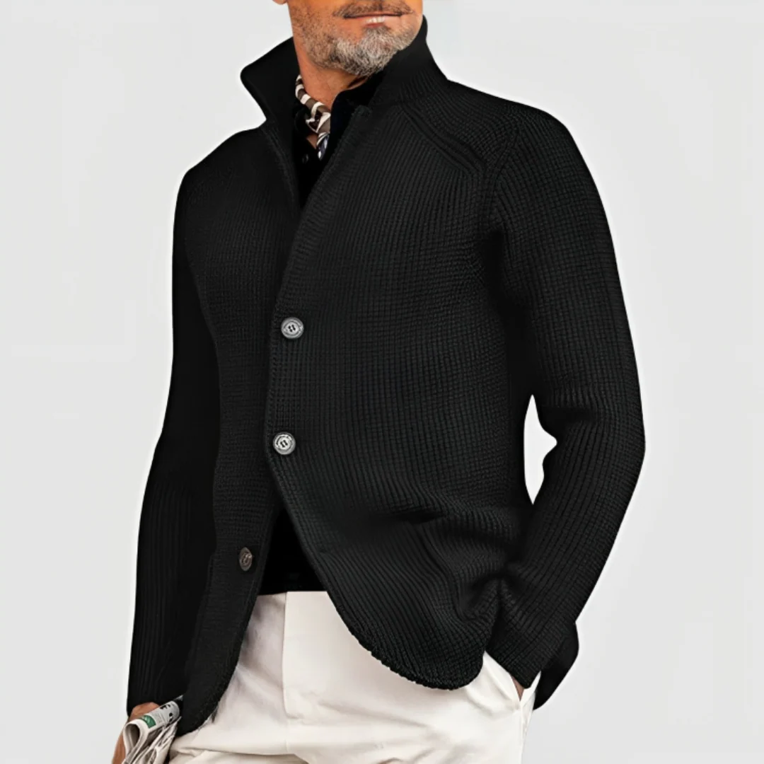 Cardigan Chaud Pour Hommes | Col Montant – Image 2