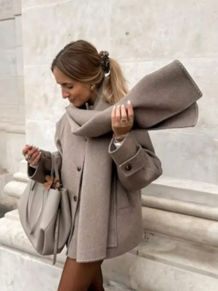 Manteau Surdimensionné Pour Femme | Court – Image 2