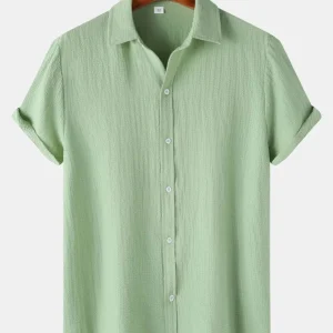 Jules | Chemise Boutonné Pour Hommes | Manche Courte