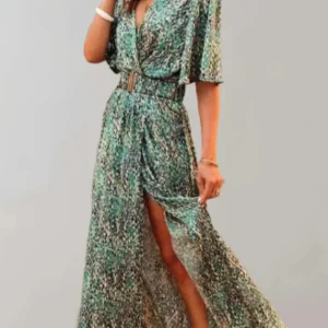 Robe Fendue Décontractée Pour Femme | Maxi