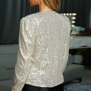 Claudette |  Blazer Paillettes Pour Femme | Tendance