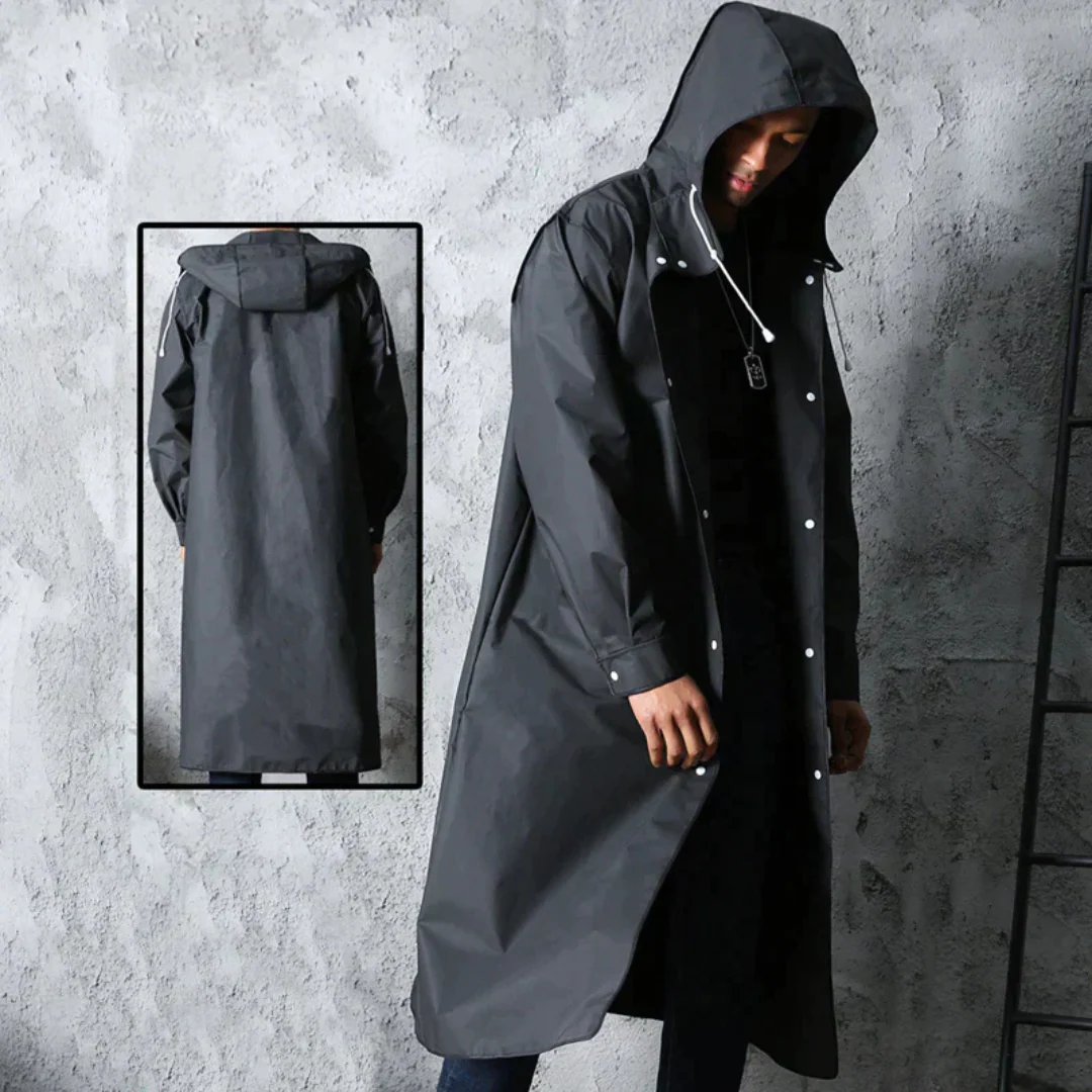 Manteau Imperméable Pour Hommes | Longue – Image 2
