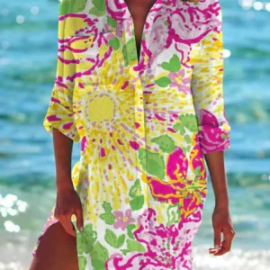 Robe de Plage Vibrante Pour Femme | Mini