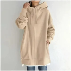 Sweat à Capuche Longue Pour Femme | Chaud