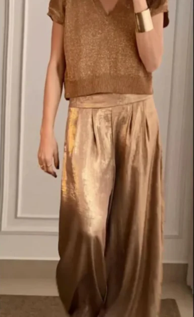 Ensemble Élégant de Haut et de Pantalon Pour Femme