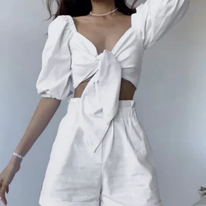 Ensemble Blanc Noué | Coton | Féminin & Léger