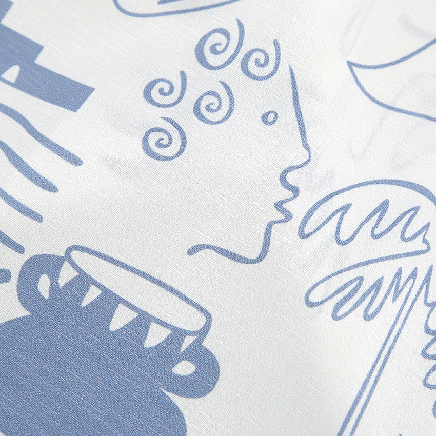 Ensemble en Lin | Imprimé Abstrait | Tenue Légère d’Été – Image 4