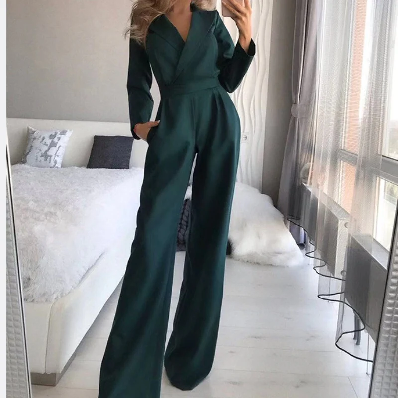 Elegant jumpsuit | Elegant double-breasted cut | Light and flattering – Image 2