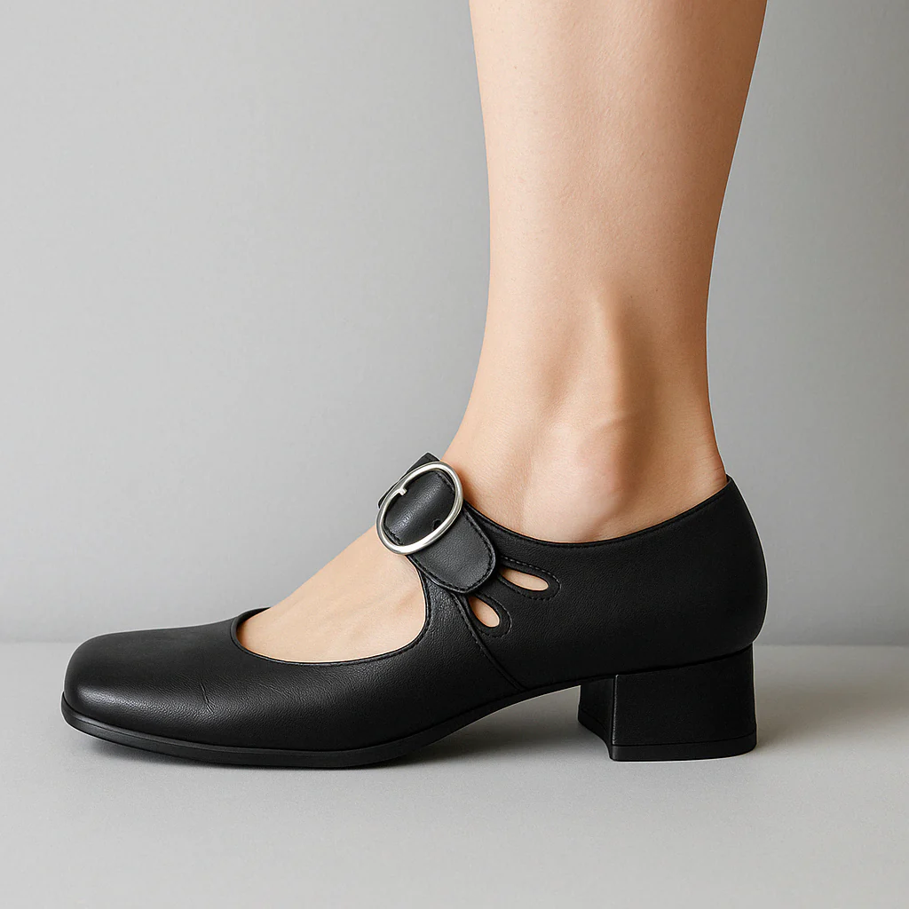 Chaussures Babies Femme | Talon Bas & Bride | Élégantes & Confortables – Image 3