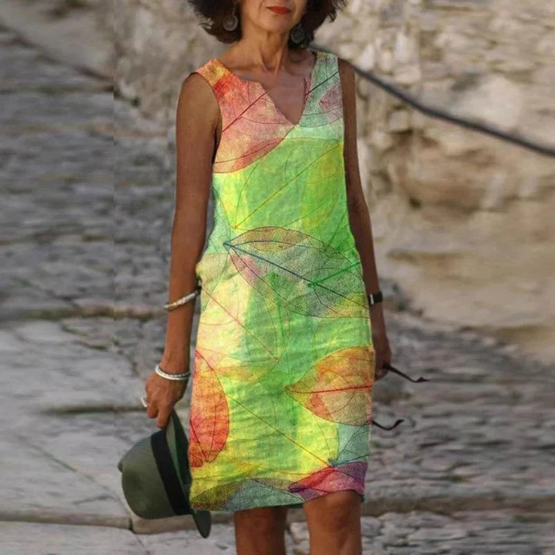 Robe d'été Vibrante Sans Manches Pour Femme | Mini – Image 3