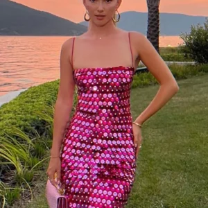 Glitter Long Dress | Glamour Étincelant