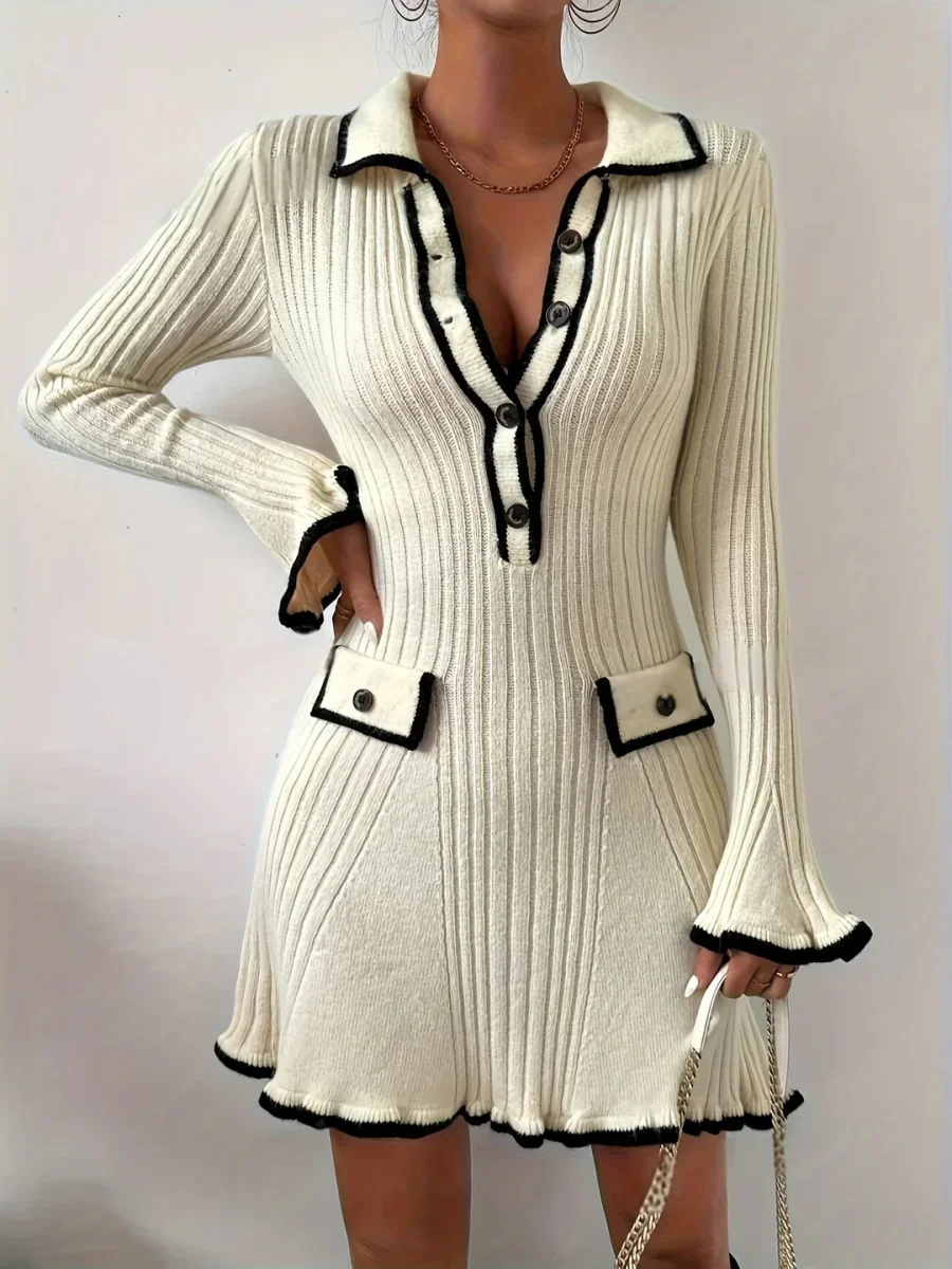 Robe Pull Tricotée Pour Femme | Mini – Image 3