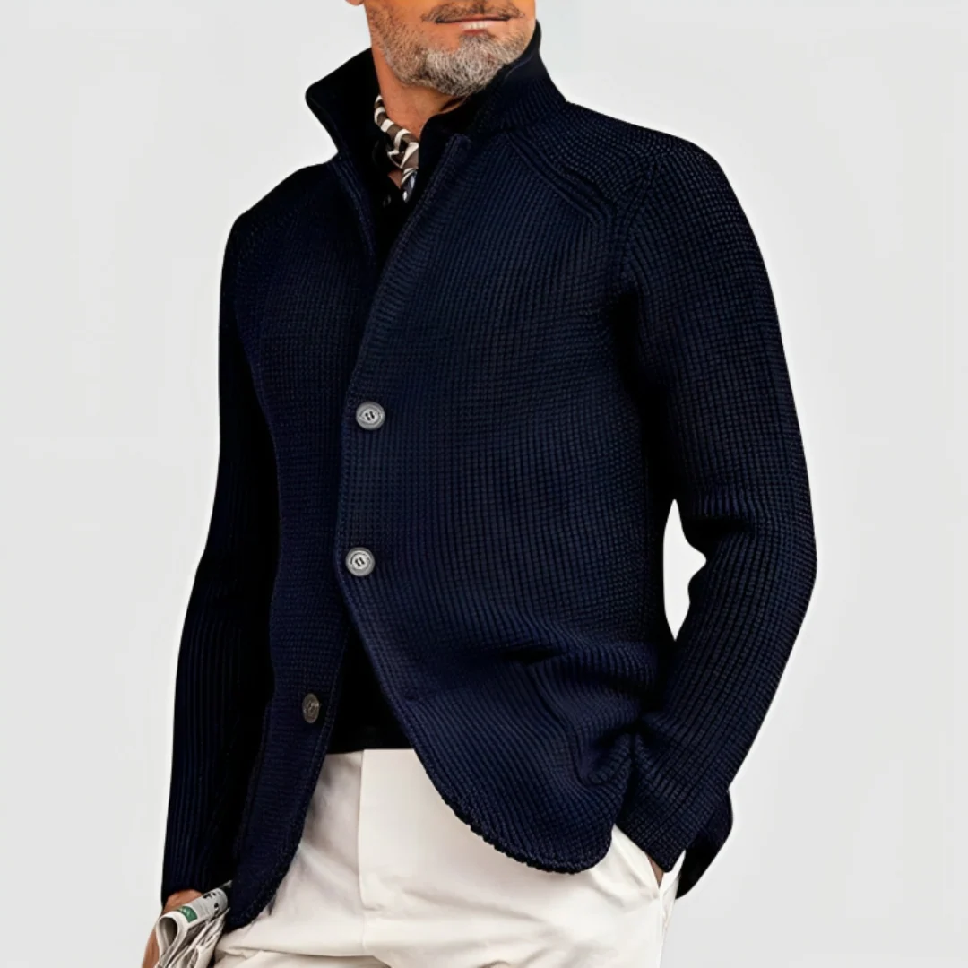 Cardigan Chaud Pour Hommes | Col Montant – Image 3