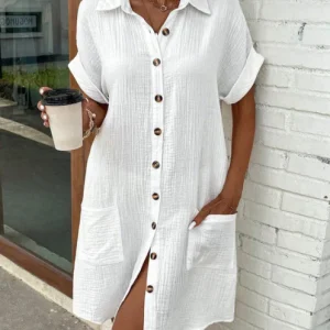 Robe Chemise Butonné Pour Femme | Mini