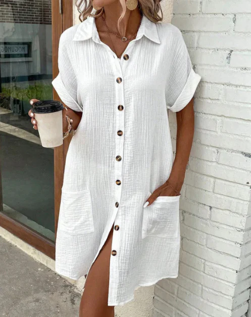 Robe Chemise Butonné Pour Femme | Mini