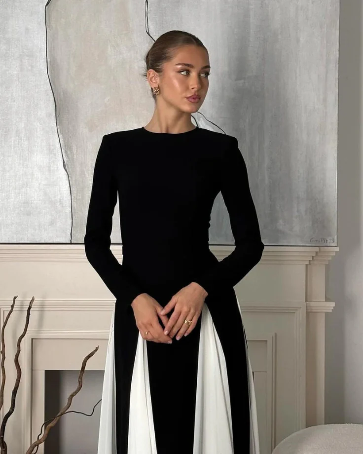 Robe de Soirée Avec Détails Epissés Pour Femme | Maxi – Image 3