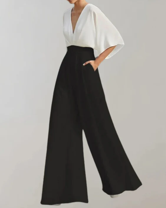 Combinaison Elégant Col en V Profond Pour Femme – Image 9