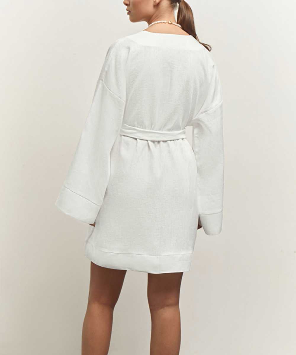Robe Portefeuille Courte | Coton | Minimaliste – Image 5
