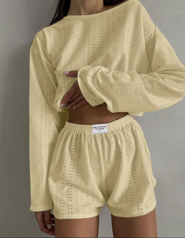 Ensemble Ajouré Blanc | Coton | Léger et Confortable – Image 9