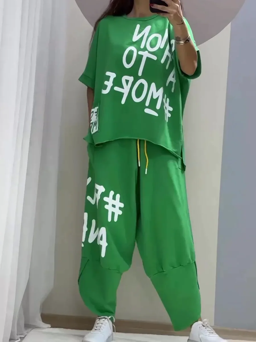 Ensemble Oversize Femme | Style Graphique | Confort et Streetwear – Image 5